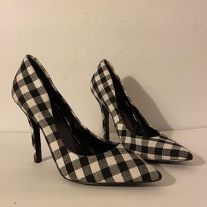 Charles By Charles David | Shoes | Charles By Charles David Black And White  Plaid Heels Pumps New Size 7 2 | Poshmark